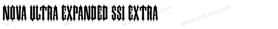 Nova Ultra Expanded SSi Extra Black Expanded字体转换